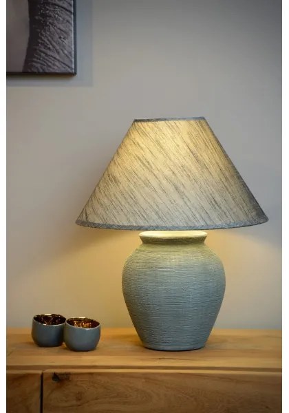 Lucide 47507/81/36 - Stolná lampa RAMZI 1xE27/60W/230V šedá