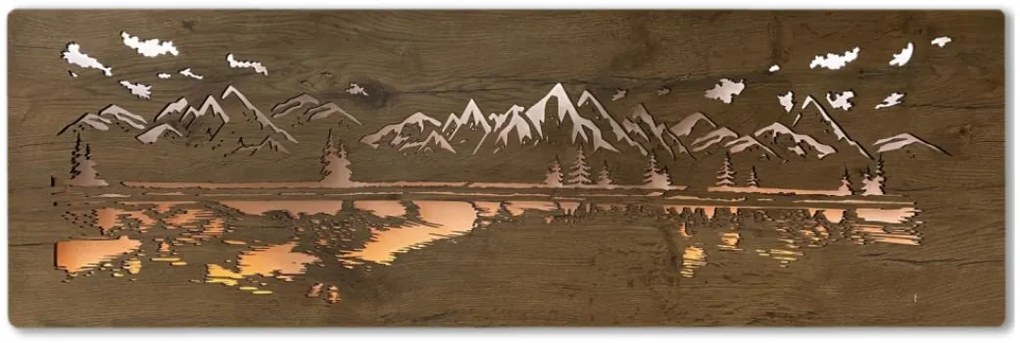 Svietiaci obraz Jazero na batériu