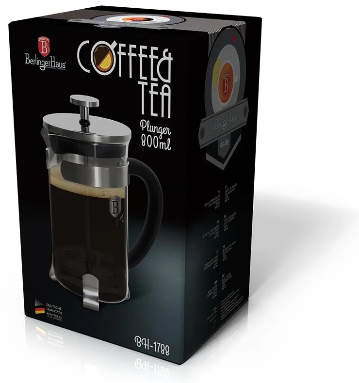 BERLINGERHAUS Black Royal Collection zaparovač Coffe&Tea 800 ml