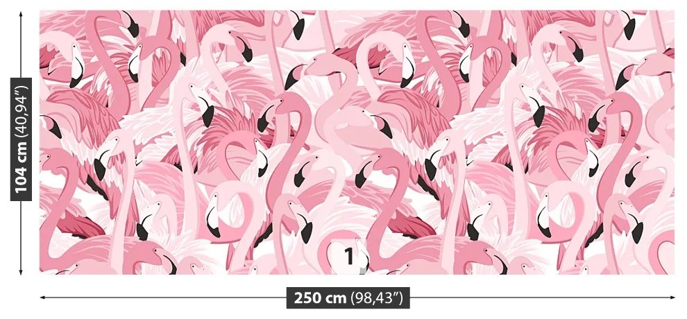 Fototapeta Vliesová Ružové plameniaky 152x104 cm