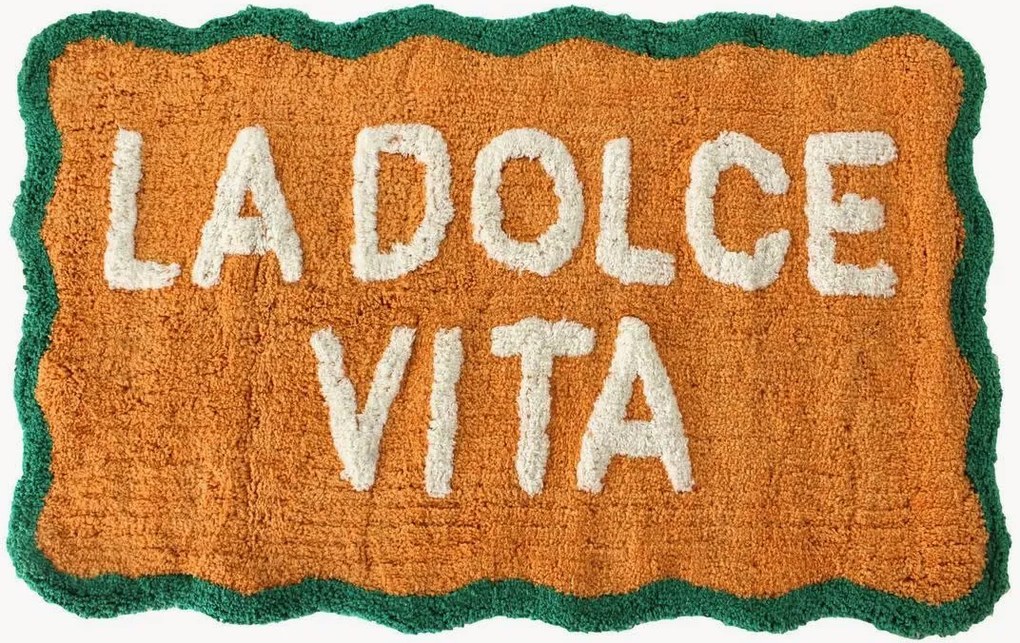 Bavlnená kúpeľňová predložka La Dolce Vita