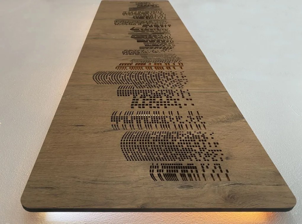 Podsvietený obraz Mrakodrapy