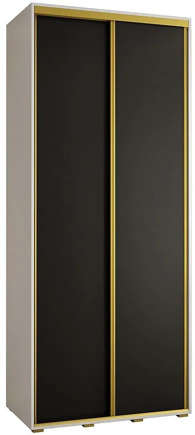 Skriňa 45 Canaris 1 100 biela/čierna/gold