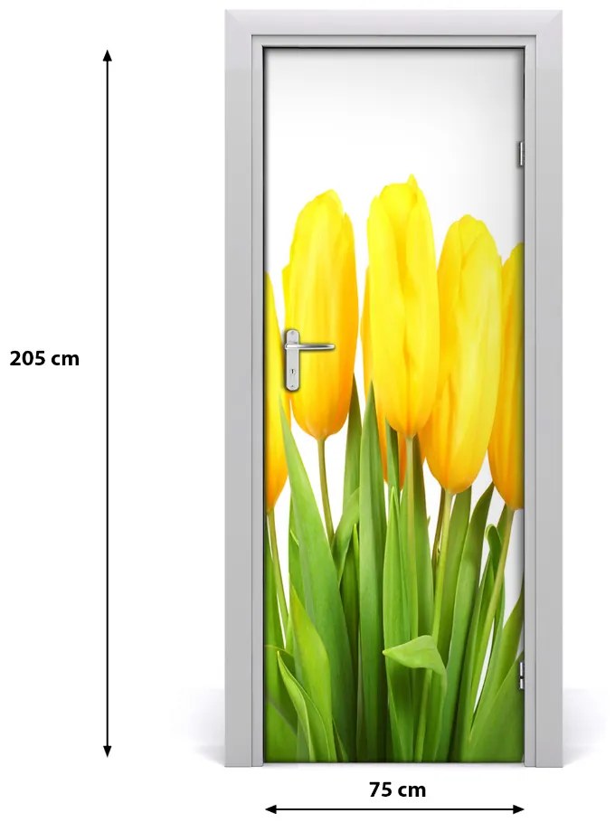 Fototapeta samolepiace žlté tulipány 75x205 cm