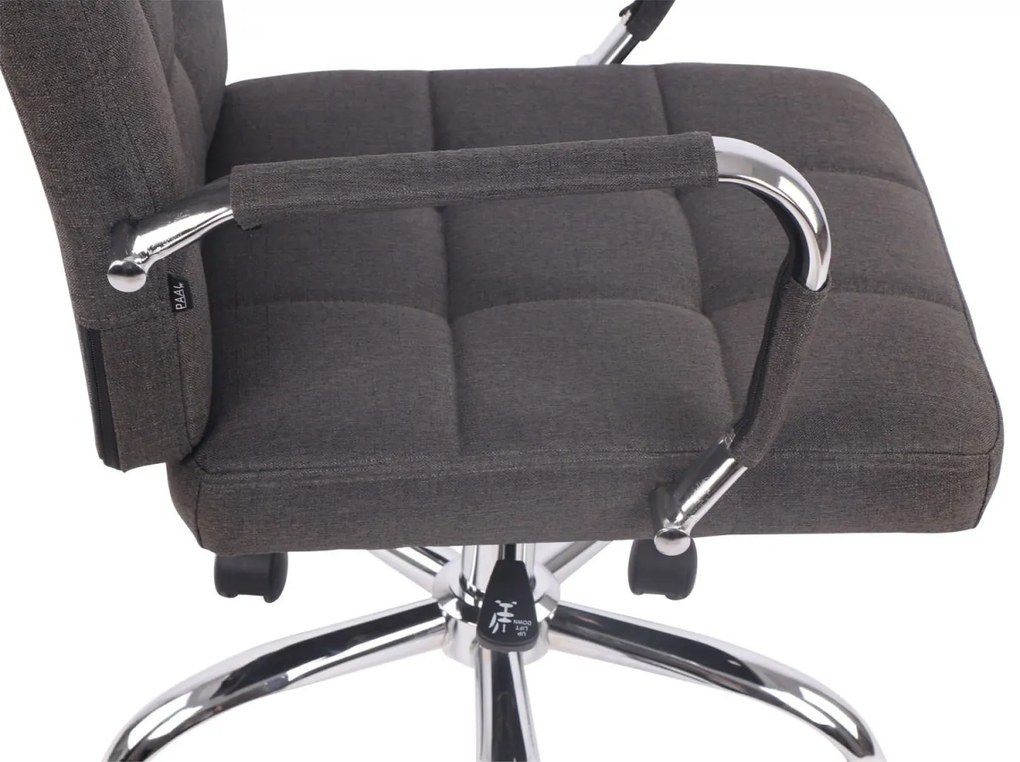 Design-Shop Kancelárska stolička D-Pro látka - Tmavo sivá