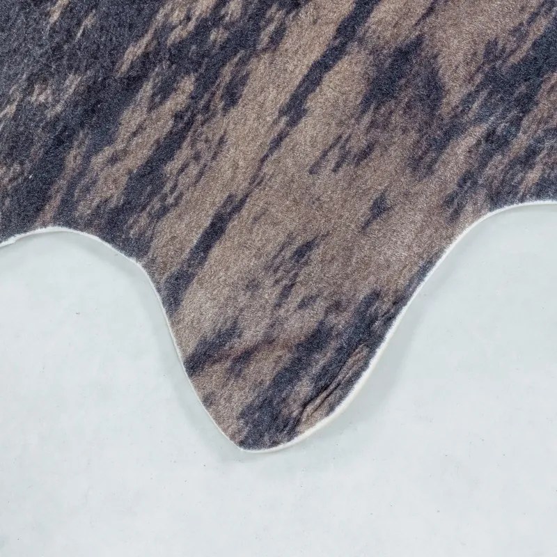 Kusový koberec Etosha 4115 brown (tvar kožušiny), 150x200 tvar kožešiny, hnedá, chodba / predsieň, Ayyildiz