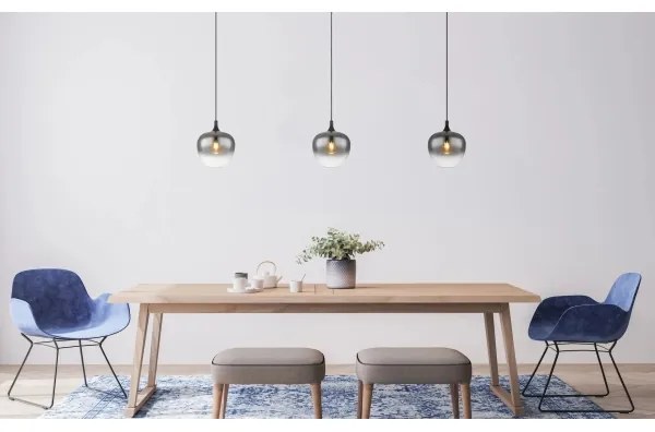 Globo 15548H - Luster na lanku MAXY 1xE27/40W/230V pr. 24 cm čierna