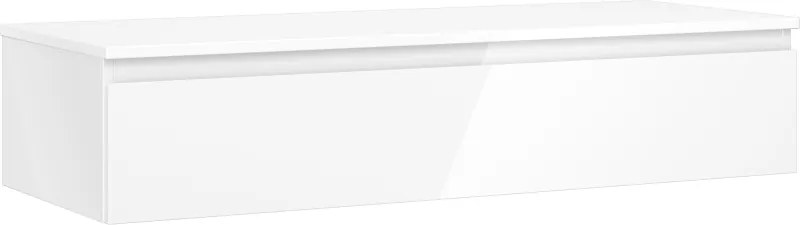 Mexen Orio, kúpeľňová skrinka 120 cm s hornou časťou, 1 zásuvka, biela lesklá, 91A10-12023-1-BFC00