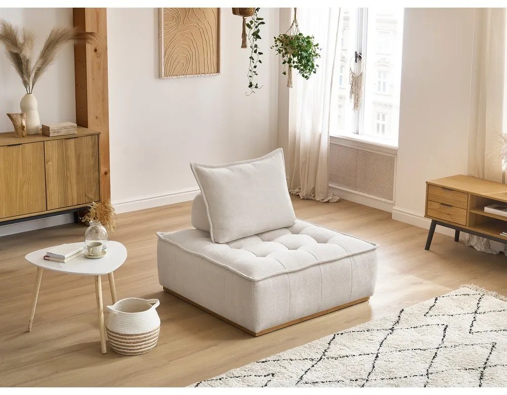 Biele ženilkové kreslo Elisa – Bobochic Paris