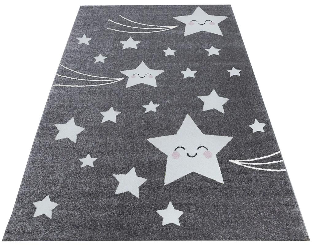 Ayyildiz Detský kusový koberec KIDS 0610, Sivá Rozmer koberca: 200 x 290 cm