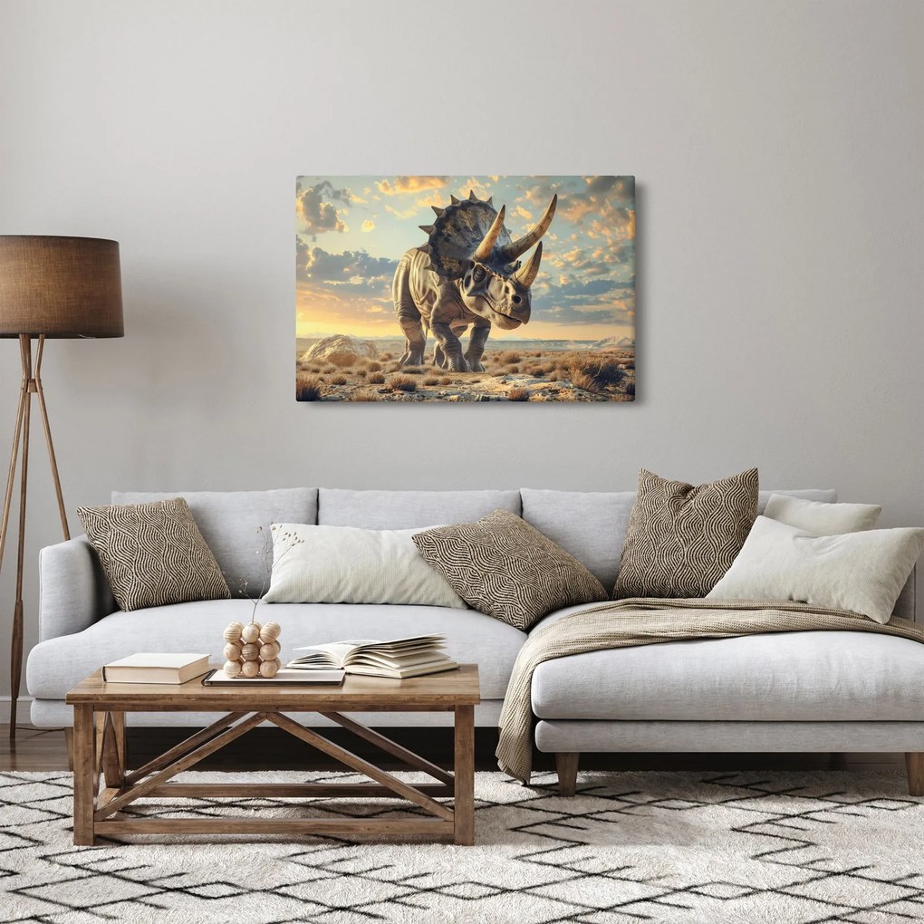 Obraz - Triceratops (90x60 cm)