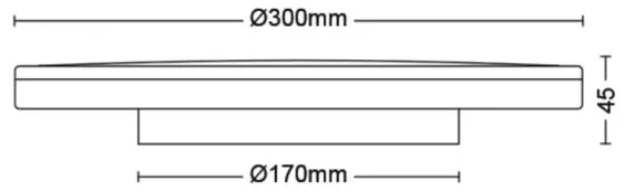 Philips- LED Stmievateľné stropné svietidlo OZZIET SCENE SWITCH LED/18W/230V 2700K