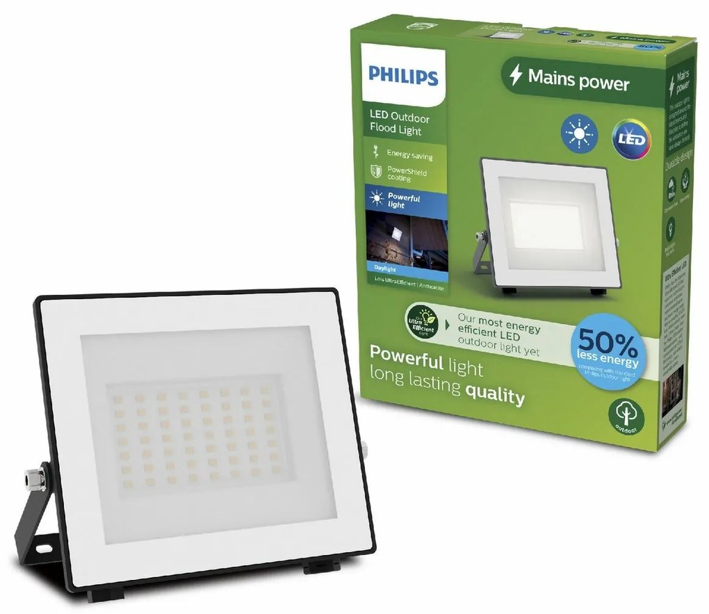 Philips Lois UltraEfficiency Outdoor LED FloodLight, 14 W, 2650 lm, 5000 K, IP65