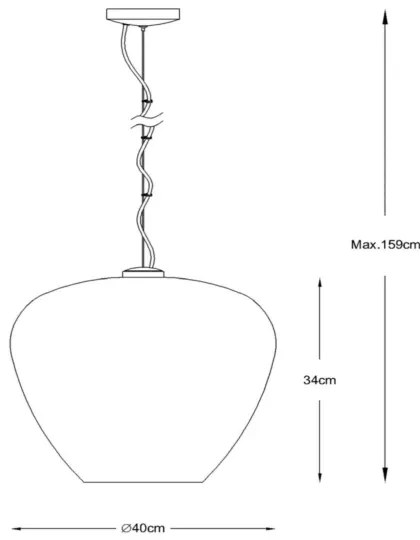 Lucide 70478/40/65 - Luster na lanku SOUFIAN 1xE27/60W/230V