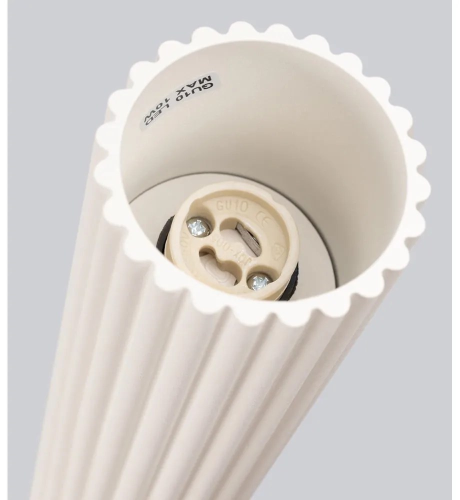 Krémovobiele bodové svietidlo Gleam – Sollux