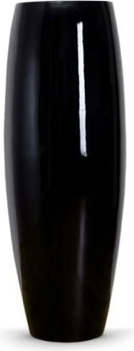 Kvetináč MAGNUM, sklolaminát, výška 100 cm, čierny lesk