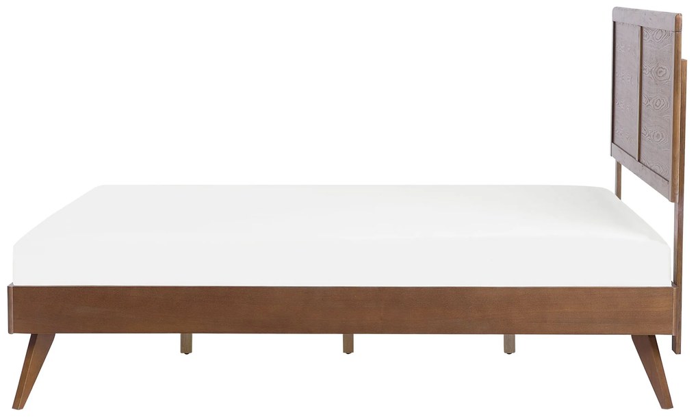 Drevená posteľ 160 x 200 cm hnedá ISTRES Beliani