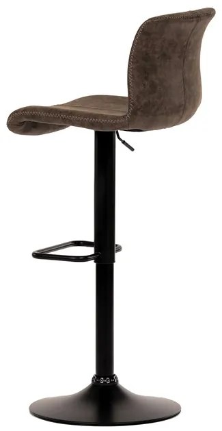 Autronic BONTEC Barová stolička, hnedá, látka, AUB-806 BR3 Farba: Šedá