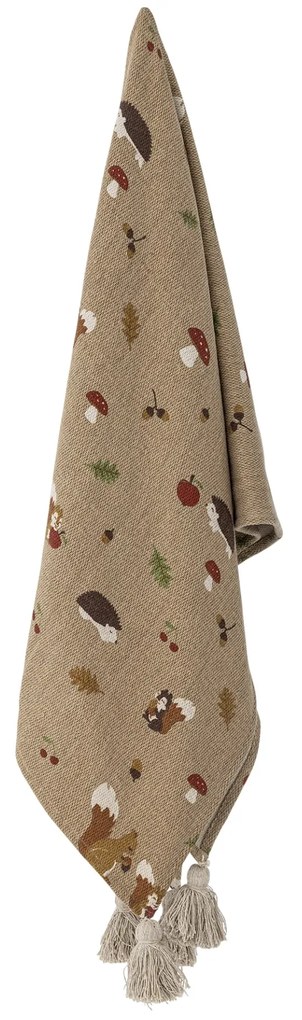 Bloomingville Prehoz z recyklovanej bavlny Fall Brown 130 x 160 cm
