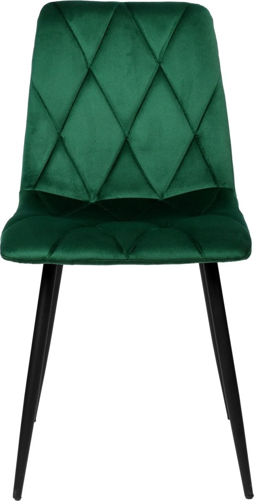 Zelená čalúnená stolička MADISON