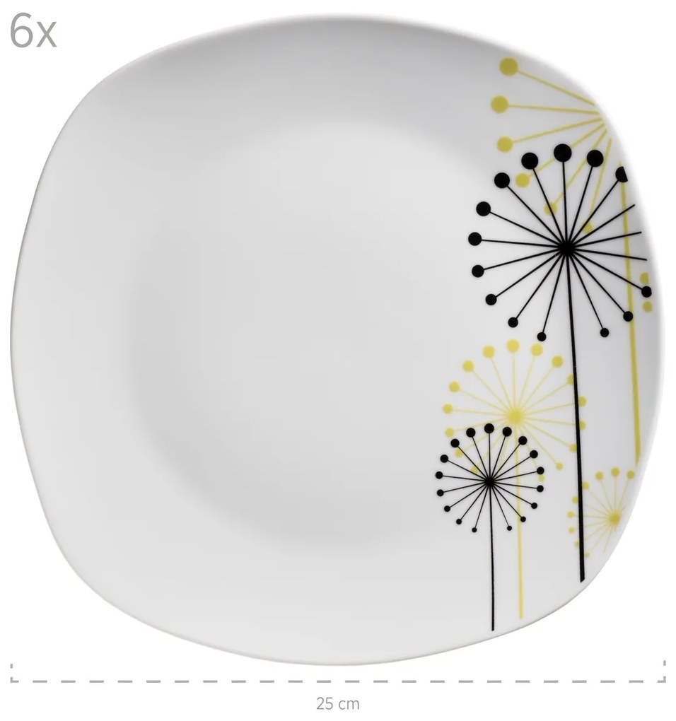 VANESA Jídelní souprava talířů z porcelánu 18dílná, MÄSER