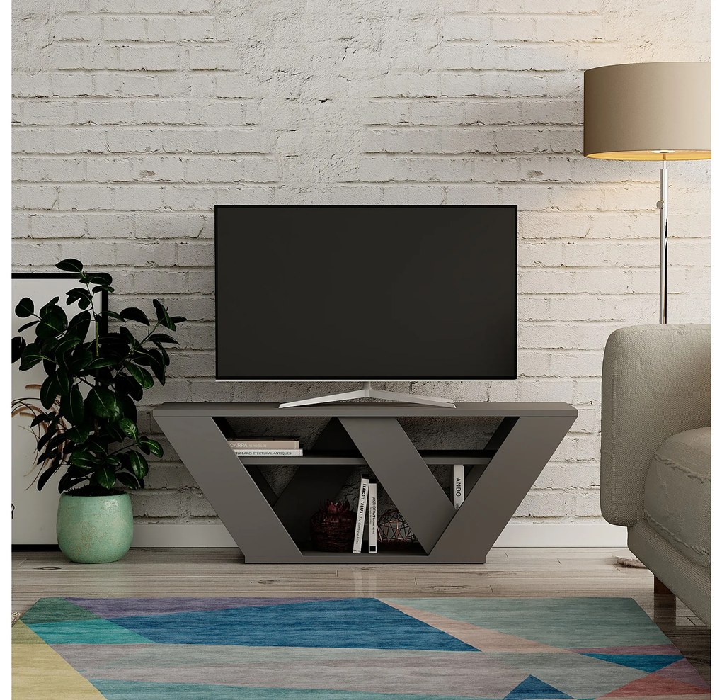 TV stolík Parvati (antracit). Akcia -20%. Vlastná spoľahlivá doprava až k Vám domov. 1067319