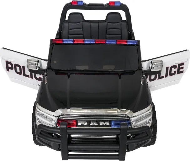 Elektrické autíčko RAM 3500 policajné čierne
