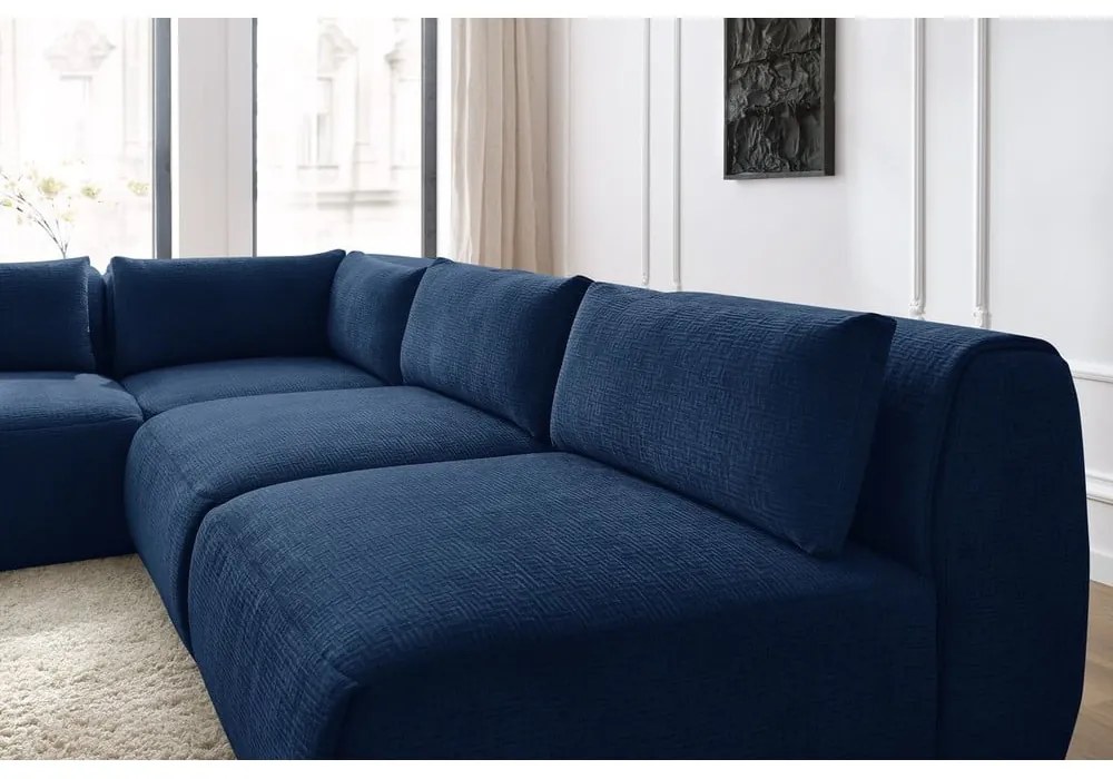 Tmavomodrá rohová pohovka (variabilná) Jeanne – Bobochic Paris