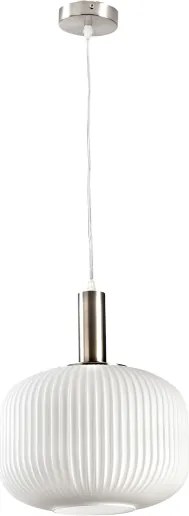 ONLI - Závesné svietidlo na lanku DOROTY 1xE27/15W/230V biela/lesklý chróm
