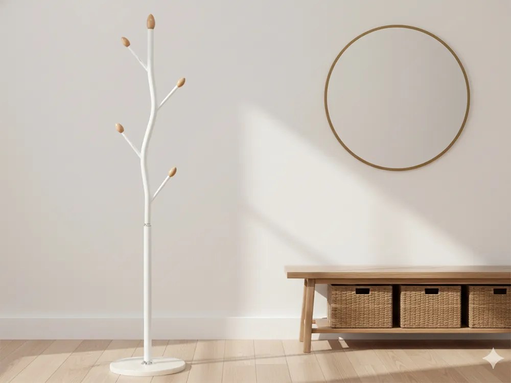 CH Stojanový vešiak Bungund - biela