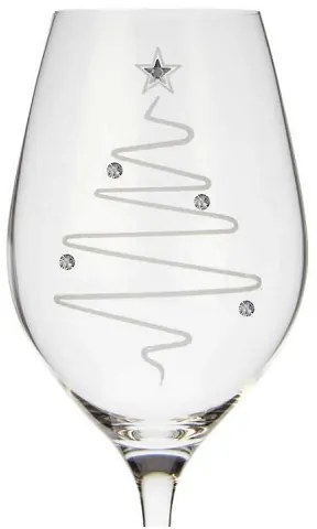 Celebration crystals Poháre na víno CRYSTALS CHRISTMAS 360 ml, 2 ks