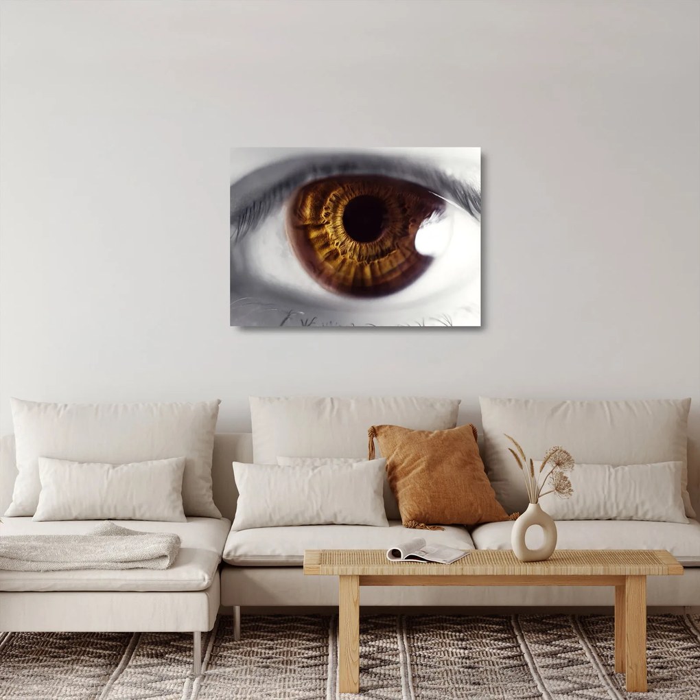 Sklenený obraz - Oko (70x50 cm)