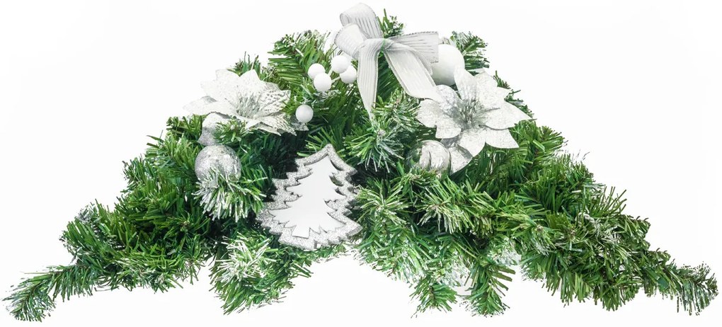 Bestent Vianočná ikebana 60cm Silver
