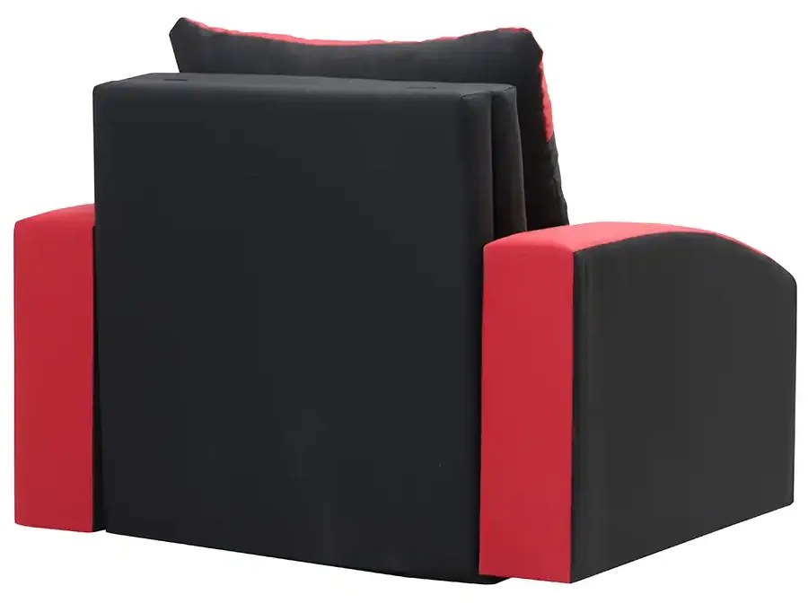 1-miestne kreslo s funkciou spania JAN Světle šedá/černá