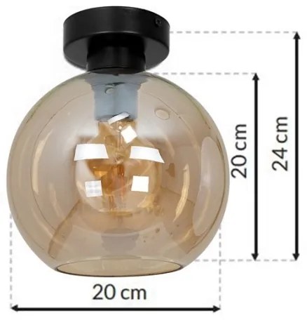 Stropné svietidlo SOFIA 1xE27/60W/230V hnedá