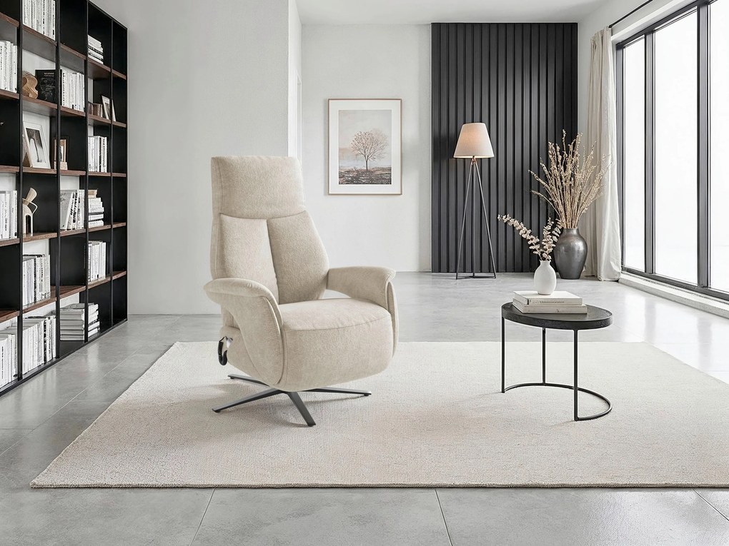 XXXLutz RELAXAČNÉ KRESLO, textil, strieborná Sit & More - Online Only obývacie izby - 0001440358H9