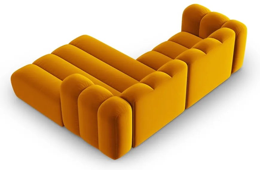 Žltá rohová pohovka (pravý roh) Lupine – Micadoni Home