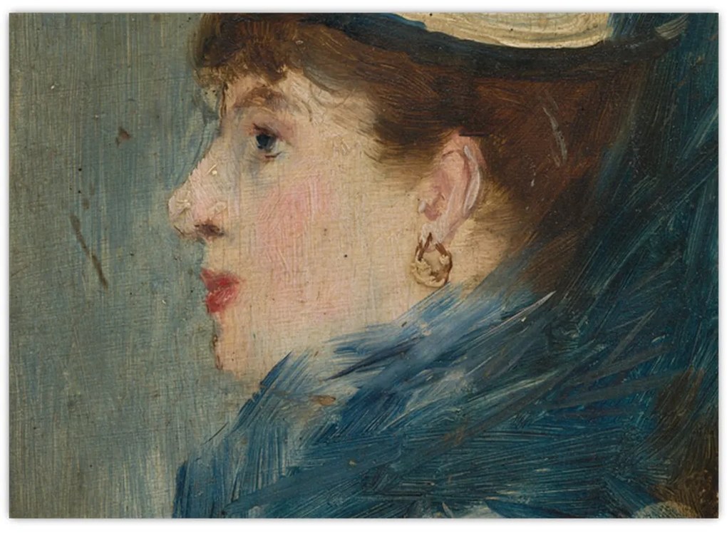 Sklenený obraz - Edouard Manet, Portrait of a Lady, reprodukcia (70x50 cm)