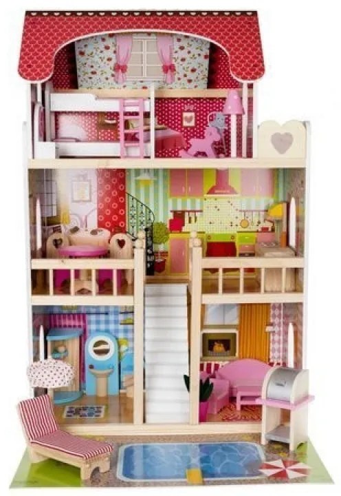 Drevený domček pre bábiky Kruzzel D11251