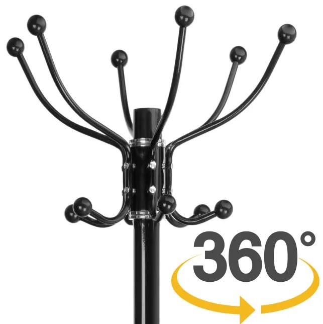 Stojanový vešiak AREN čierny