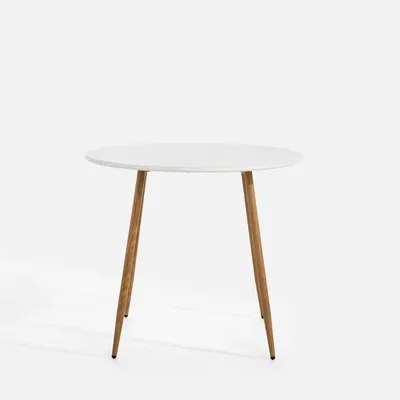 Záhradný stôl biely LIXEL 90 cm
