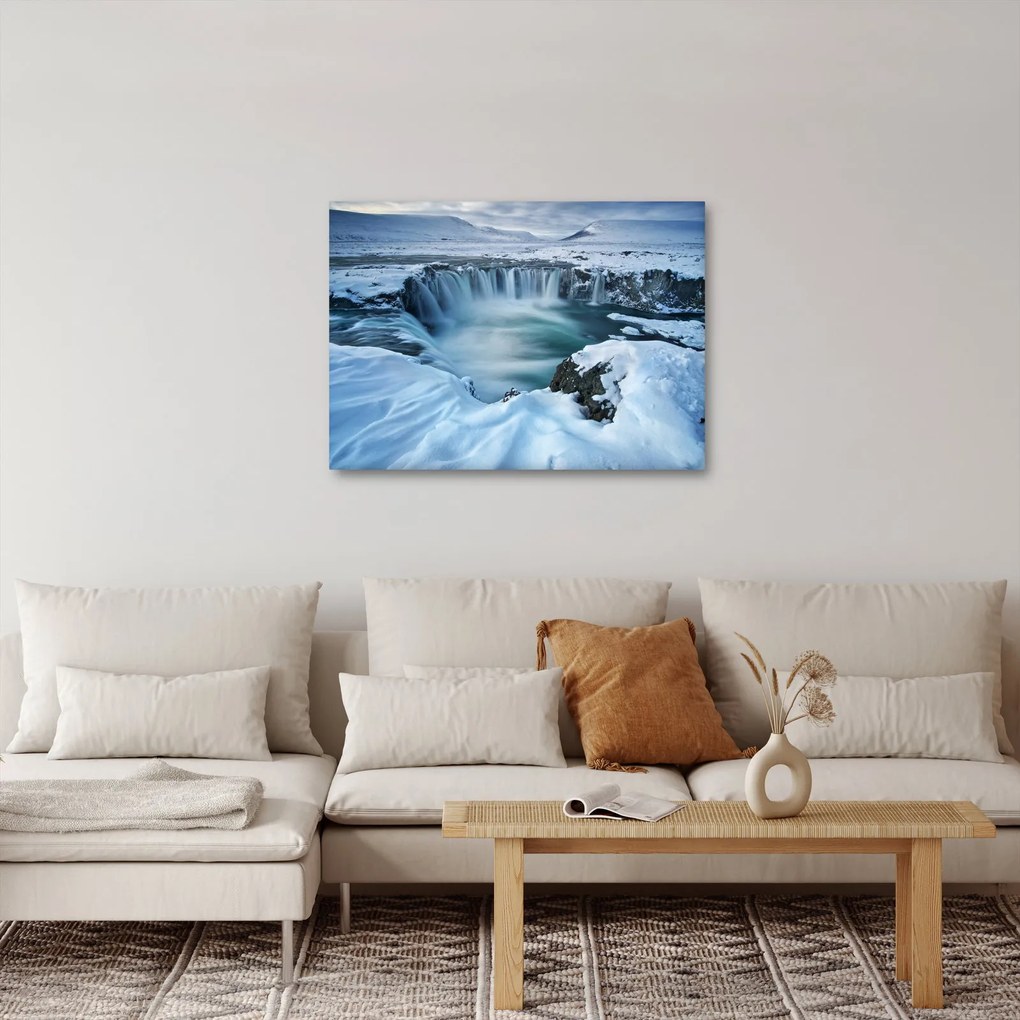 Obraz - Vodopád Bohov, Island (70x50 cm)