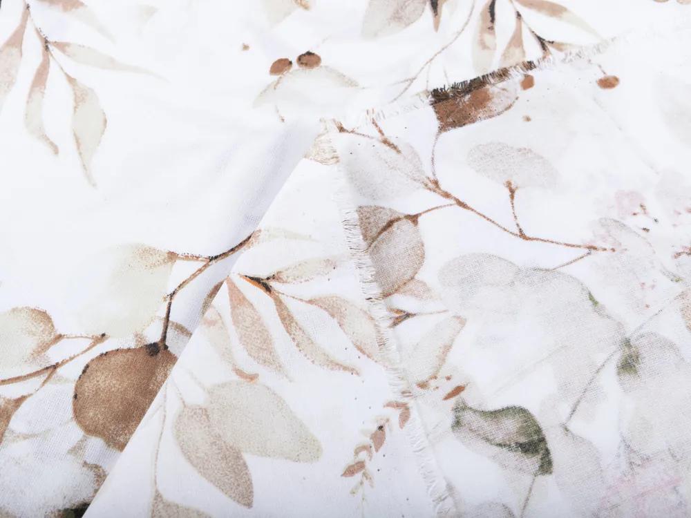 Biante Detský bavlnený záves Sandra SA-285 Jesenné eukalypty 150x180 cm