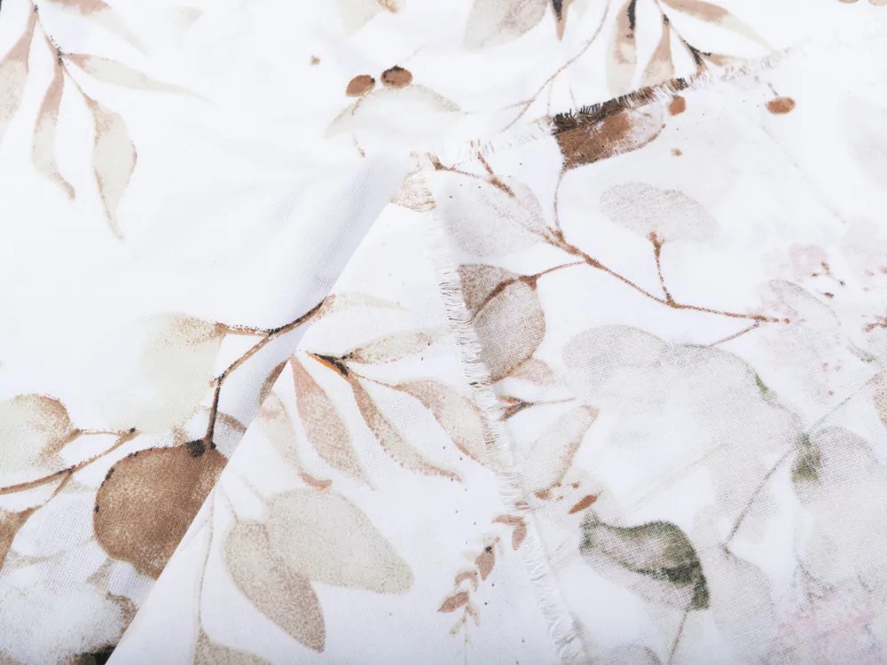 Biante Detský bavlnený záves Sandra SA-285 Jesenné eukalypty 150x210 cm