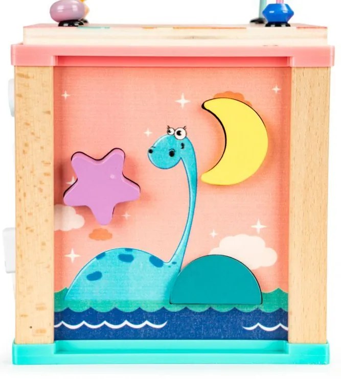 Drevená vzdelávacia kocka,  Ecotoys