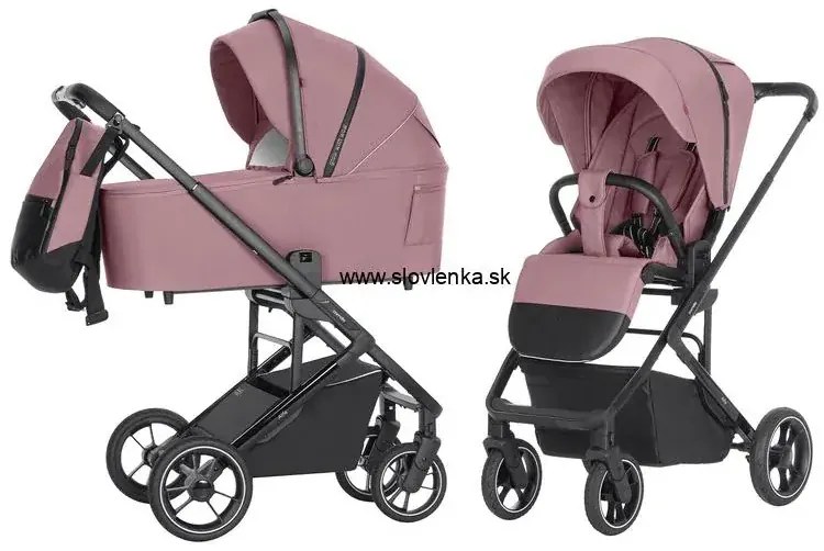 Kočík 2in1 CARRELLO Alfa 2024 Rouge Pink
