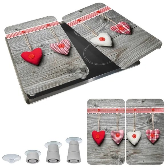 WENKO 2521481100 - Krycia doska 30x52 cm pestrofarebná/šedá/priehľadná