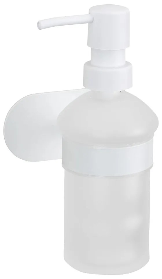 Biely samodržiaci sklenený dávkovač mydla 200 ml Orea – Wenko