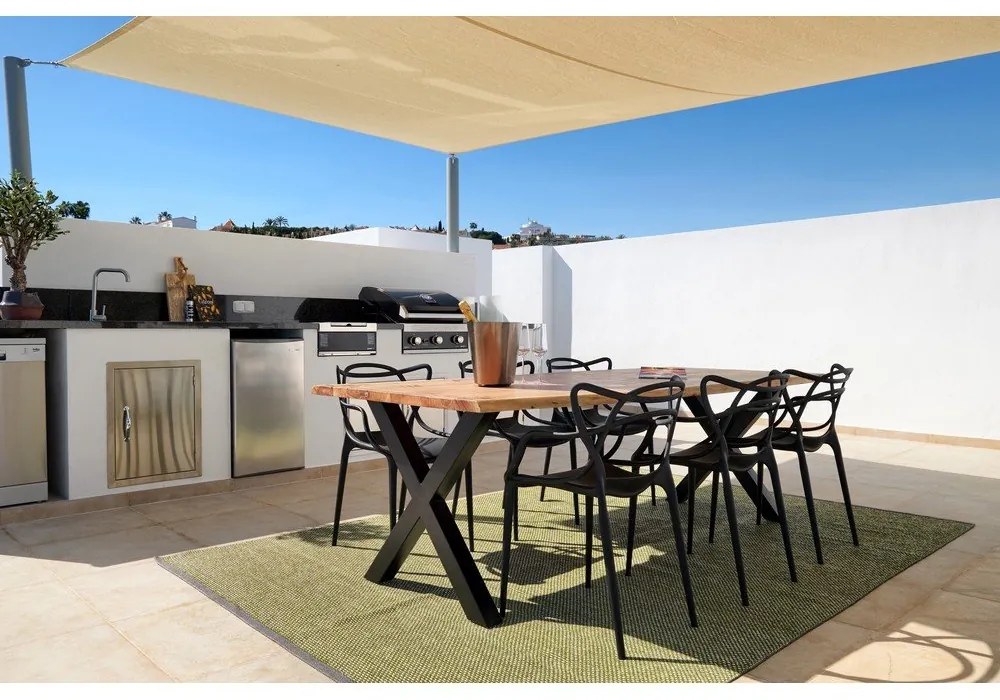 Kaki vnútorný a vonkajší koberec 60x85 cm Effi Apple – Pappelina