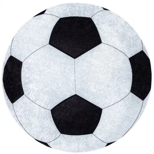 Detský kusový koberec Junior 51553.802 Football, 100x100 (priemer) kruh, viacfarebná, detská izba, Dywany Łuszczów